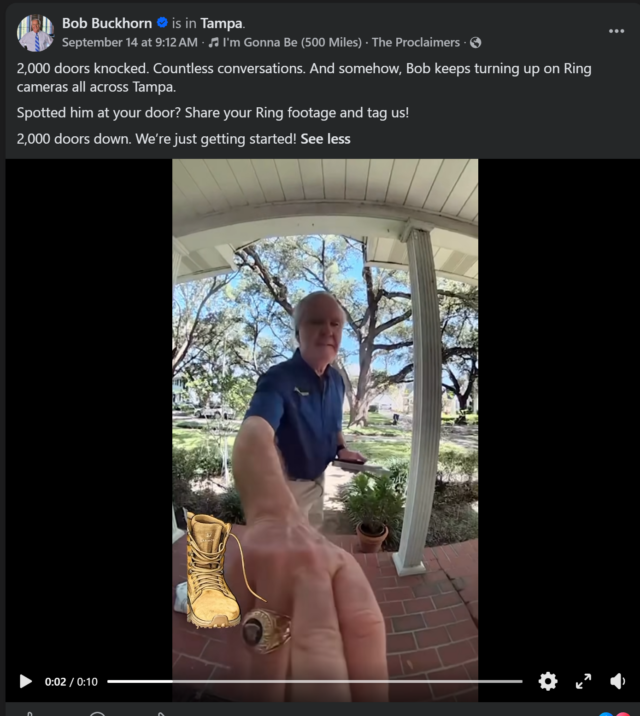 Bob Buckhorn campaigns for Tampa Mayor the old-fashioned way in the algorithm age — Florida Politics