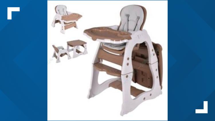 Convertible high chairs recalled over risk of fall, entrapment — First Coast News Business JAX, Fleming Island Business news