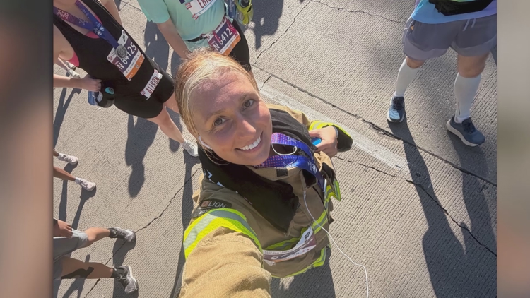 Bradford County firefighter runs Chicago Marathon in full firefighting gear — First Coast News Local, Fleming Island Community news
