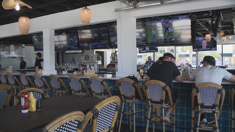 Jacksonville Beach bars expand outdoor spaces for Jaguars fans during stadium renovation — First Coast News Local, Fleming Island Business news