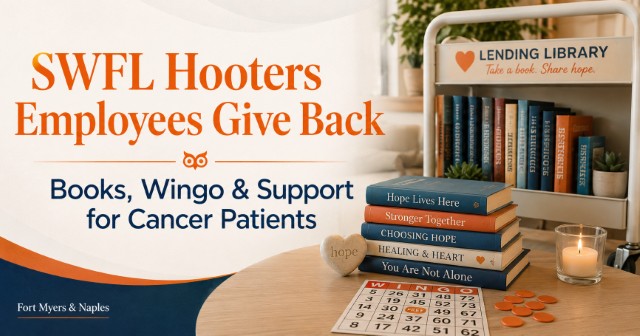 Southwest Florida Hooters Employees Bring Books, Bingo and Community Support to Local Cancer Patients — The Suncoast Post
